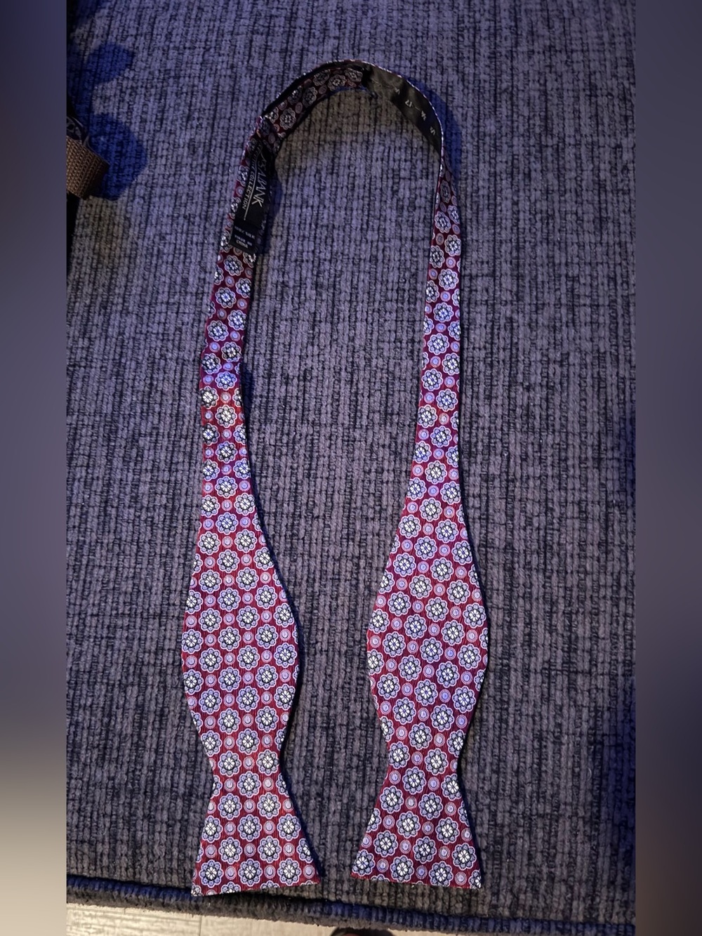 Jos. A. Bank Men's Red Floral Self-Tie Bow Tie